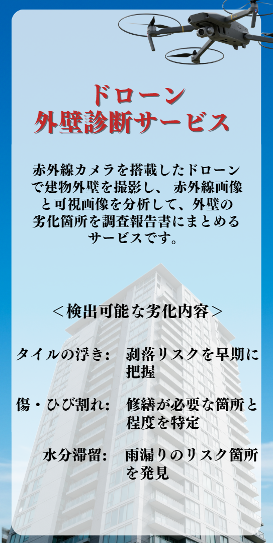 ドローン外壁診断サービス
