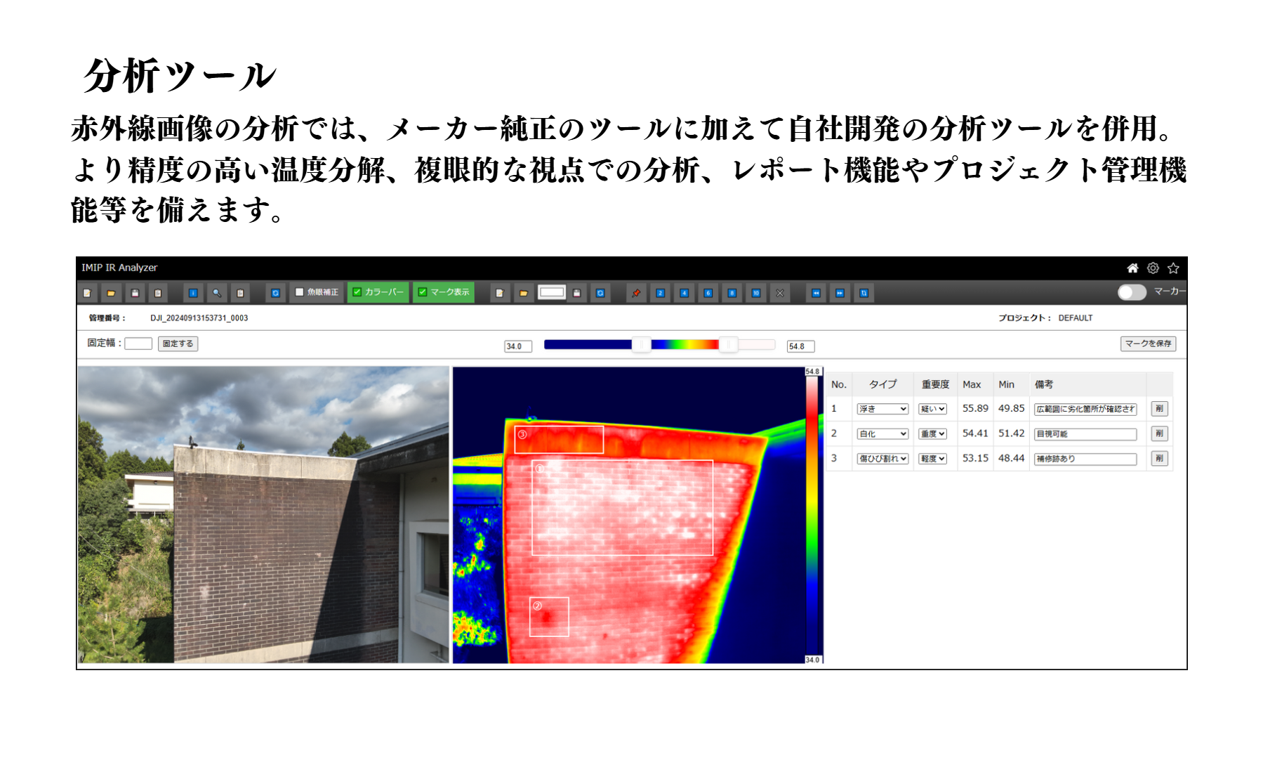 より精度の高い分析や高品質な報告書作成を実現します